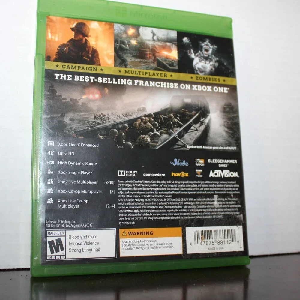 Xbox One Call of Duty: WWII - Sledgehammer Games